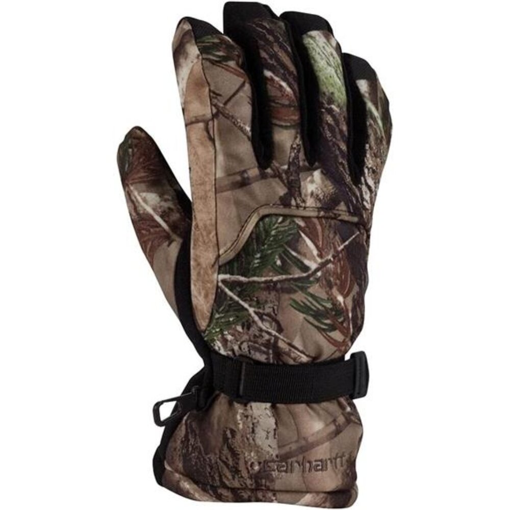 Mens Camo Work Gloves Waterproof Insulated Fleece Gauntlet Outdoor Winter